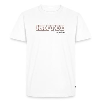 Café Maman - T-shirt Premium bio Homme - blanc - Devant - Nico (187cm)