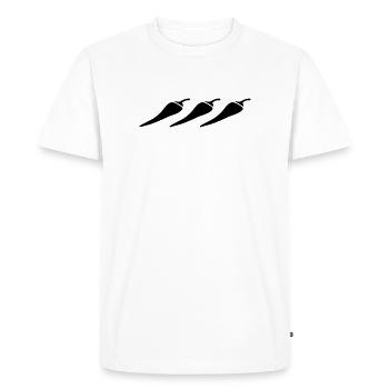 Piments - T-shirt Premium bio Homme - blanc - Devant - Nico (187cm)