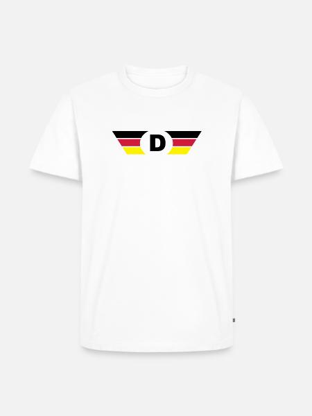 Germany flag / symbol top - Men's Premium Organic T-Shirt - white