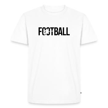 football américain - T-shirt Premium bio Homme - blanc - Devant - Nico (187cm)