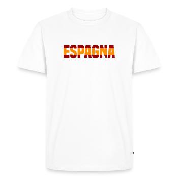 Espagna Contrasté - T-shirt Premium bio Homme - blanc - Devant - Nico (187cm)