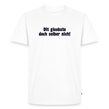 Berlin Saying Dialect Retro - Men's Premium Organic T-Shirt - white - Front - Nico (187cm)