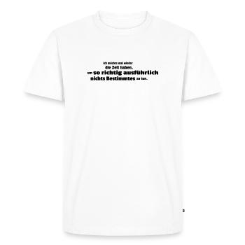once again in detail - Men's Premium Organic T-Shirt - white - Front - Nico (187cm)
