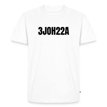 3JOH22A - T-shirt Premium bio Homme - blanc - Devant - Nico (187cm)