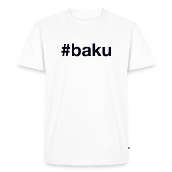 Bakou, Azerbaïdjan Aserbaïdjan, - T-shirt Premium bio Homme - blanc - Devant - Nico (187cm)