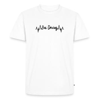 ECG pour conducteur de bus - T-shirt Premium bio Homme - blanc - Devant - Nico (187cm)