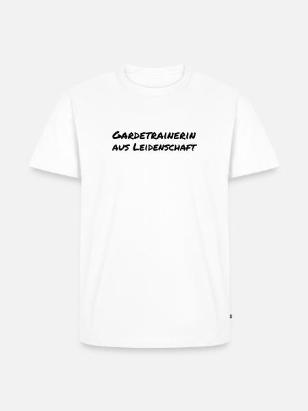 Gardetrainerin aus Leidenschaft Karneval Geschenk - Männer Premium Bio T-Shirt - Weiß