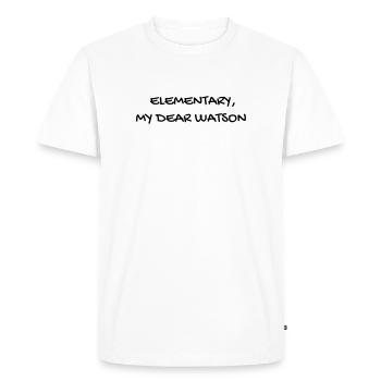Cinéma / Citation / Série télé / Geek - T-shirt Premium bio Homme - blanc - Devant - Nico (187cm)