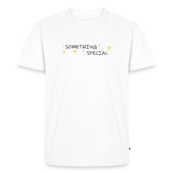 quelque chose de spécial - T-shirt Premium bio Homme - blanc - Devant - Nico (187cm)