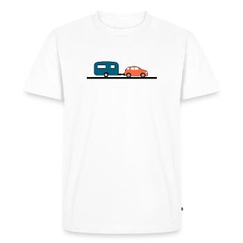 Car - Men's Premium Organic T-Shirt - white - Front - Nico (187cm)