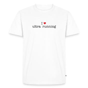 J’adore Ultra Running - T-shirt Premium bio Homme - blanc - Devant - Nico (187cm)
