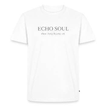 Âme d’Écho - T-shirt Premium bio Homme - blanc - Devant - Nico (187cm)