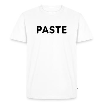 Copier-colle, Père et Enfant, Mère et enfant - T-shirt Premium bio Homme - blanc - Devant - Nico (187cm)
