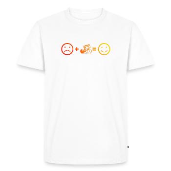 Fresh road bike motif for road bike - Men's Premium Organic T-Shirt - white - Front - Nico (187cm)