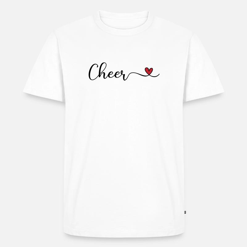 Cheer - Männer Premium Bio T-Shirt - Weiß