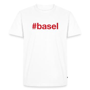 Bâle Suisse Suisse - T-shirt Premium bio Homme - blanc - Devant - Nico (187cm)