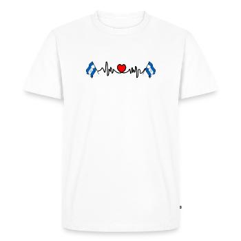 Heart rate cardio for Nicaragua - Men's Premium Organic T-Shirt - white - Front - Nico (187cm)