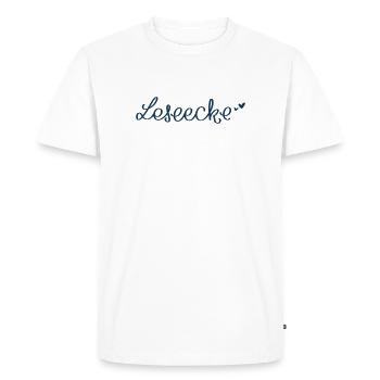 Reading corner with heart - Men's Premium Organic T-Shirt - white - Front - Nico (187cm)
