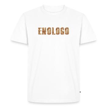 Enologo – Design con tappi di sughero - Men's Premium Organic T-Shirt - white - Front - Nico (187cm)