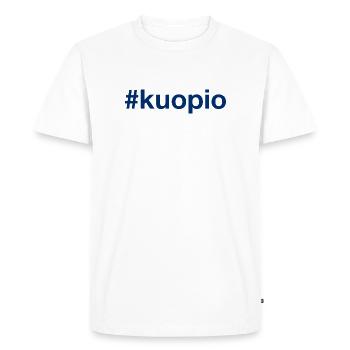Kuopio Suomi Finlande Hashtag - T-shirt Premium bio Homme - blanc - Devant - Nico (187cm)