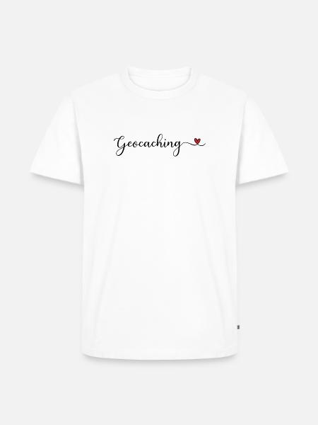 Geocaching - Männer Premium Bio T-Shirt - Weiß