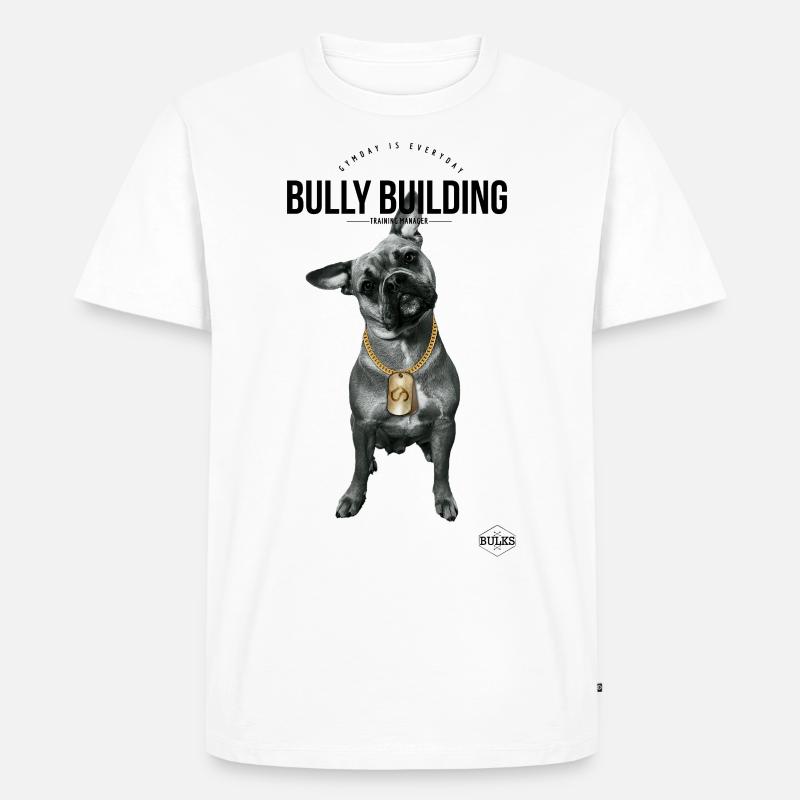 Bully Building - Männer Premium Bio T-Shirt - Weiß
