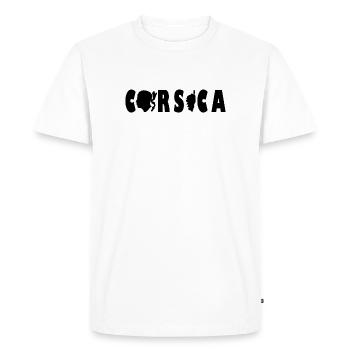 Corsica Corsica Island Flag Symbol Gift - Men's Premium Organic T-Shirt - white - Front - Nico (187cm)