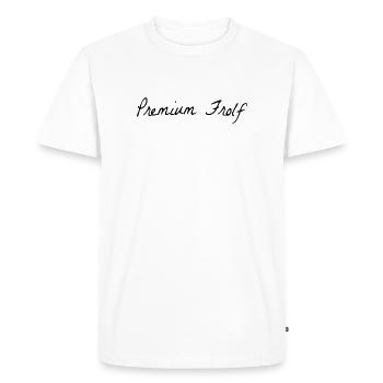 Premium Frolf Disgolf - T-shirt Premium bio Homme - blanc - Devant - Nico (187cm)