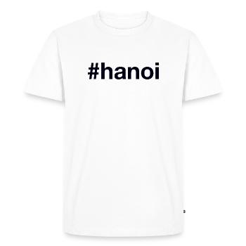 Hanoi Vietnam Hashtag - Men's Premium Organic T-Shirt - white - Front - Nico (187cm)
