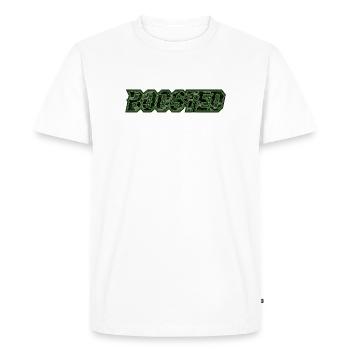 Boosted Neon Camo Lettering Car Scene Tuning - Men's Premium Organic T-Shirt - white - Front - Nico (187cm)