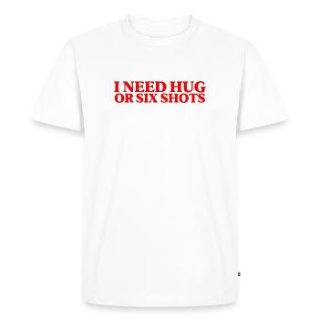 Funny Drinking Quote For Stressed Best Mate - Men's Premium Organic T-Shirt - white - Front - Nico (187cm)