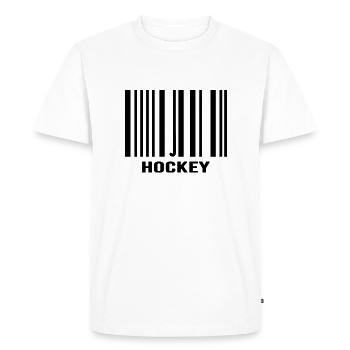 feldhockey hockey hockey hockeycoach - T-shirt Premium bio Homme - blanc - Devant - Nico (187cm)