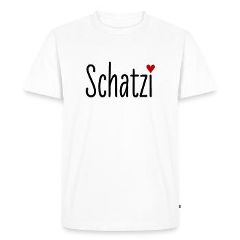 Sweetheart Valentine's Day Pet Name Heart Love Couple Love - Men's Premium Organic T-Shirt - white - Front - Nico (187cm)