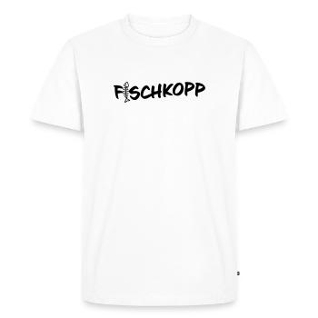 Fischkopp - Men's Premium Organic T-Shirt - white - Front - Nico (187cm)