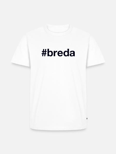BREDA Nederland Niederlande - Mannen Premium Bio T-shirt - wit