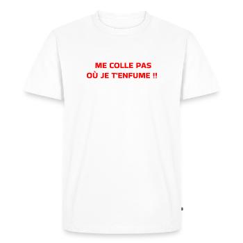 Diesel  - T-shirt Premium bio Homme - blanc - Devant - Nico (187cm)