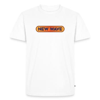 New Wave Music Shirt - Post Punk Aesthetic Graphic - Men's Premium Organic T-Shirt - white - Front - Nico (187cm)