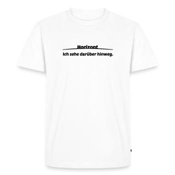 Horizon - Men's Premium Organic T-Shirt - white - Front - Nico (187cm)