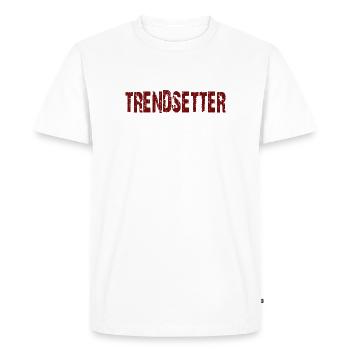 Pionnier de tendances - T-shirt Premium bio Homme - blanc - Devant - Nico (187cm)