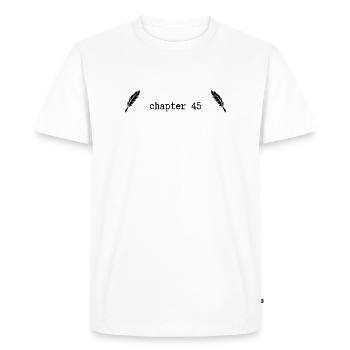 Chapter 45 Birthday - Men's Premium Organic T-Shirt - white - Front - Nico (187cm)
