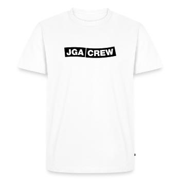 Bachelor Party Crew - Emblem - Men's Premium Organic T-Shirt - white - Front - Nico (187cm)