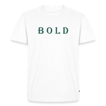 Dignified abstract art design - Men's Premium Organic T-Shirt - white - Front - Nico (187cm)