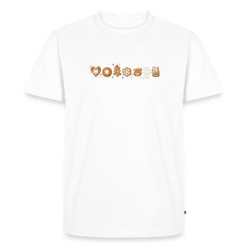 Biscuits de Noël - T-shirt Premium bio Homme - blanc - Devant - Nico (187cm)