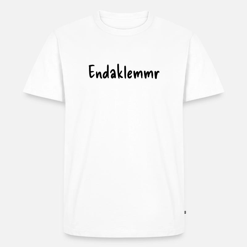 Endaklemmr - Männer Premium Bio T-Shirt - Weiß