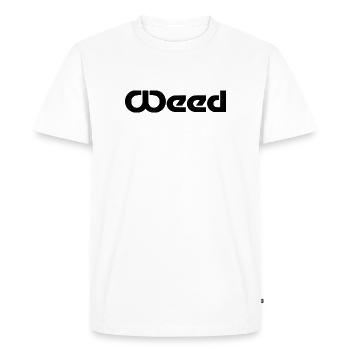 weed - Men's Premium Organic T-Shirt - white - Front - Nico (187cm)