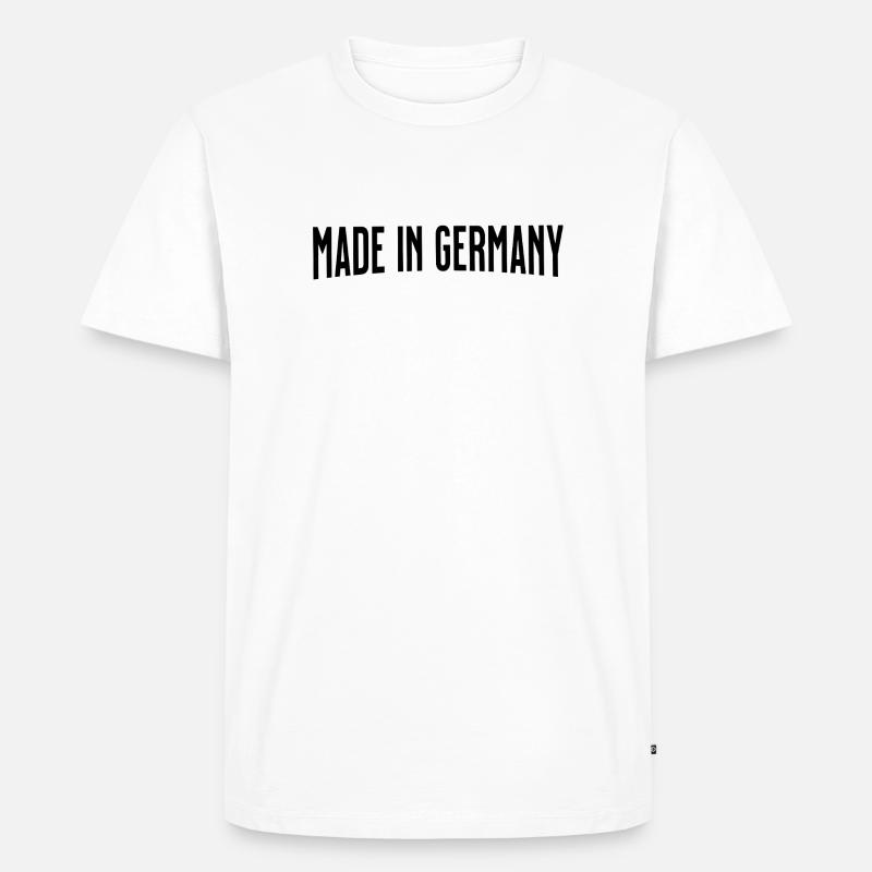 Made in Germany - Männer Premium Bio T-Shirt - Weiß