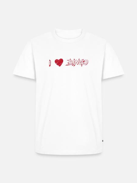 Bingo - Männer Premium Bio T-Shirt - Weiß