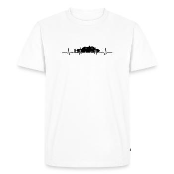 Battement de cœur sous-marin - T-shirt Premium bio Homme - blanc - Devant - Nico (187cm)
