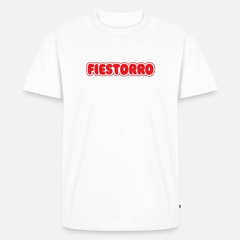 Partei - Männer Premium Bio T-Shirt - Weiß