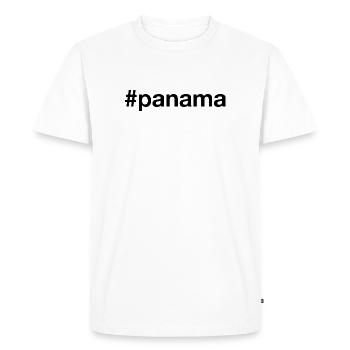 PANAMA Hashtag - T-shirt Premium bio Homme - blanc - Devant - Nico (187cm)